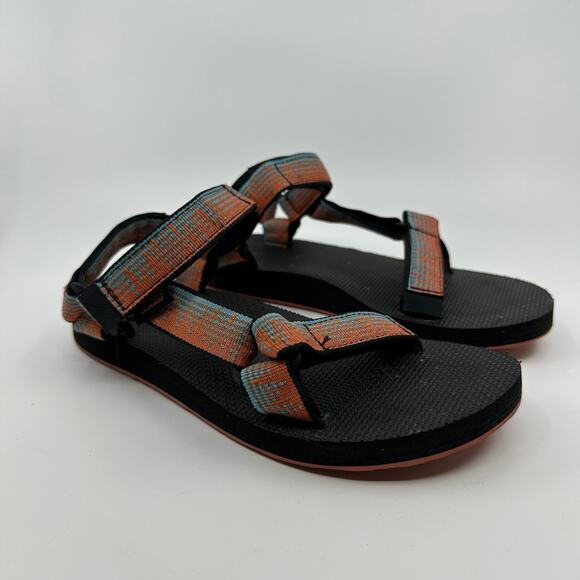 Teva Original Mirage Sandal Universal Atmosphere Carrot Brown/Black Men 6 Hiking - Picture 3 of 7